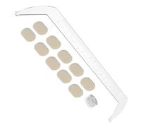 HONMEET Transparent Acrylic Eyebrow Guide Tool for Precise Brow Mapping and Shaping Professional Brow Ruler with Ink Marking for Symmetrical Measurement Suitable for All Face Types and