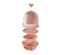 HONMEET Transparent Dust Cosmetics Storage Box Lipstick Organizer for Dressing Table Modern Makeup Holder for Brushes Products for Women