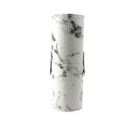 HONMEET Travel Makeup Brush Holder Marble Makeup Storage Box Large Capacity Organiser Bag Brush Pouch for Women