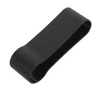 HONMEET Trekking Pole Fixing Buckle with Strap, Black Cane Holder for Crutches and Walking Sticks, Sturdy Outdoor Hiking Pole Accessory for Camping and Mobility Aids