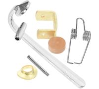 HONMEET Trombone Drain Valve Component Set Featuring Wire Spring, Cork Pad, and Axle for Lightweight Water Gate Key Application