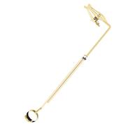 HONMEET Trumpet Lyre and Flip Folder Iron Material Secure Clip Music Holder for Live Performances and Practice Sessions, Portable Accessory for Various Instruments in Golden Color