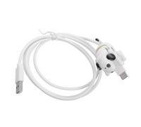 HONMEET Unique Animated Dog Charger Cable USB to Type C Fast Charging Cord with Braided Structure and Metal Plastic Material, Reliable for Carrying and Preventing Loose Connections,