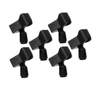 HONMEET Universal Microphone Clip Holder with Easy Installation High Practicality, 6pcs Plastic Mic Stand Clip for Streaming, Recording, and Live Events