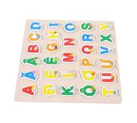 HONMEET Vietnamese Alphabet Wooden Puzzle for Educational Matching with Large Uppercase Letters Enhances Language Skills Cognitive Development and Fine Motor Coordination for Preschool