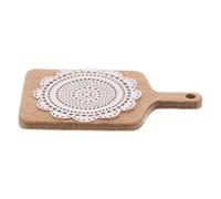 HONMEET Vintage Miniature Cake Tray Doilies for Dollhouse Decor and Miniature Food Display