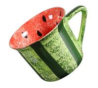 HONMEET Watermelon Ceramic Coffee Mug, 180ml Heat Resistant Breakfast Cup | Underglaze Colours, Charming Fruit Pattern, Practical Everyday Use, Tea Milk Juice Serving, Vibrant Style