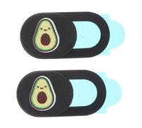 HONMEET Webcam Privacy Cover Slide Laptop Camera Cover Slider for Notebook and Phone, Ultra-thin Avocado Pattern, 2pcs Privacy Protection for Computer and Tablet Users