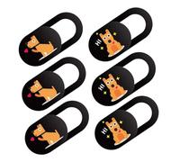 HONMEET Webcam Slide Cover Laptop Camera Privacy Protector Ultra-Thin ABS Webcam Cover Slide for Phone Use with Dog Pattern Design for Families and Groups