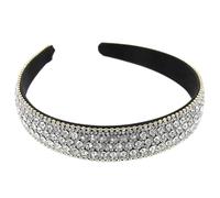 HONMEET Women Crystal Rhinestone Headband Shiny Glitter Hair Accessory for Parties Elegant Non- Headband for Girls and Brides for Costumes and Special Occasions