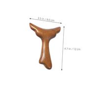 HONMEET Wood Mermaid Tail Guasha Board Wooden Face Neck Massager Ergonomic Grip for Muscle Relaxation Acupoint Trigger Point Therapy Compact Lightweight Massage Tool