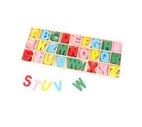 HONMEET Wooden Alphabet Letters Educational Learning for Smooth Polished DIY Hand-painted Wooden Craft Letters for Home and Kindergarten Creative Spelling and Memory Development Plaything