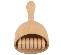 HONMEET Wooden Cupping Massage Tool with Rubber Wood Roller, Handheld Swedish Body Shaping Massager for Muscle Relief and, Home Use Cupping Cup