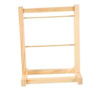 HONMEET Wooden Doll Clothes Hanger Mini Doll Coat Holder Organizer for Self-care Skills Birthday