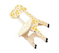 HONMEET Wooden Giraffe Back Chair for Boys and Girls Cute and Playful Stool for Early Childhood Learning Smooth Finish for Home and Educational Settings Boy Girl-Friendly Design