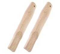 HONMEET Wooden Handles Replacement, Ergonomic Shape with and Square Hole Design 2pcs Carpenter Hammers Precision Fit for 22cm Wood Tool Handles Repairs and Construction Repair