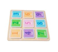 HONMEET Wooden Peg Puzzles for Educational Animal Learning Memory Board Safe Smooth Grip Early Childhood Development