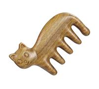 HONMEET Wooden Scalp Care Comb Wide Tooth Massage Tool Lightweight Portable Head Massager for Relaxation and Hair Smoothness Suitable for Home and Travel Use
