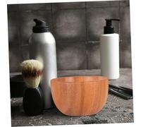 HONMEET Wooden Shaving Bowl for Men Sturdy Wood Beard Bubble Bowl Rich Lather Soap Holder Portable Travel Grooming Accessory Elegant Bathroom