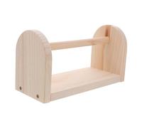 HONMEET Wooden Tape Holder Decorative Desk Organizer with Elegant Wood Finish Functional Tape Dispenser for Masking Packing Crafting Clutter Reduction and Workspace Tidiness