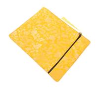 HONMEET Yellow Brocade Buddhist Scripture Bag with Handcarry Spacious Interior for Religious Texts Documents and Coins Protective Storage Pouch for Bible Quran and Jewelry