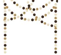 HONMOK 3Pcs Rustic Boho Wedding Decorations Felt Ball Garland Pom Poms Garlands Khaki White Brown Hanging Bunting, 2m/6.56ft 20 Balls for Bohemian Wedding Bridal Engagement Christmas Home Decor