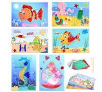HONMOK Foil Art for Kids, Foil Fun Card Making Kit with 27pcs Foils Sheets, Arts and Crafts for Kids, Travel Toys for Kid, Birthday Christmas Gifts for Girls Boys, DIY Creative Activity Age 3+