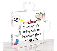 HONMOK Grandma Birthday Gifts, Mother's Day Gifts for Grandma, Grandma Puzzle Piece, Great Grandma Gifts Ideas, Mothers Day Christmas Presents for Grandma Nana Nanny from Grandchildren
