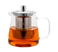 Honneeo Glass Teapots 750ml Borosilicate Glass Tea Pots with Infuser, Stovetop Safe Tea Kettle with 304 Stainless Still Strainer Small Teapot for Loose Leaf Tea, Herbal Tea, Fruit Tea, Coffee