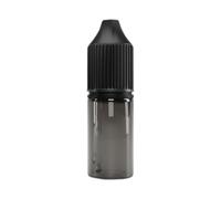 Honney Store 10ml Torpedo Empty Shortfill Bottle - Childproof Cap, Recyclable, DIY E-Liquids & Vape Juice - Black Colour