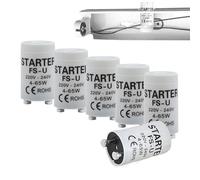 HONNGDHGD 6 Pcs Fluorescent Light Starter FS-U 4-65W 220-240V T8/T12 FSU/Fuse Starter LED-Compatible for Fluorescent Tube Strip Lamps Safe & Eco-Friendly for Homes & Offices