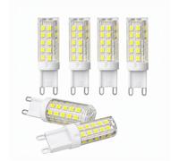 HONNGDHGD G9 LED Bulbs 3W Natural White 4000K 30W Halogen Replacement Non-Flickering Non-Dimmable CRI>80 Energy Saving Bi-Pin Light Bulbs for Chandelier Home Lighting(White, 6Pcs)