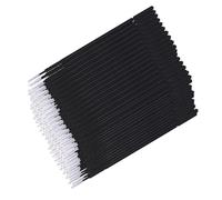 Honoflux 200 Pcs Microbrushes, Black Disposable Micro Applicator Brushes for Beauty & Crafts, Ideal for Eyelash Extensions, Nail Art, Lip Makeup