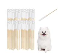 Honoflux 200 Pcs Pet Dog Ear Cleaner Cotton Buds, 15 cm Large Cotton-Buds Animal Ear Cleaning Cotton Swab Sticks Wax Remover for Cat Dog Ear-Wax Infection-Removal