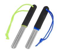 Honoflux 2Pcs V-Groove Dart Sharpener, Dual-Sided Diamond Grinding File, Portable Hook Sharpener with Anti-Slip Handle, Precision Tool for Darts Tournaments