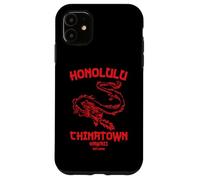 Honolulu Chinatown Hawaii Vintage Beach Skyline Island 808 Case for iPhone 11