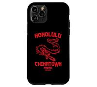 Honolulu Chinatown Hawaii Vintage Beach Skyline Island 808 Case for iPhone 11 Pro