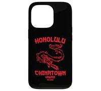 Honolulu Chinatown Hawaii Vintage Beach Skyline Island 808 Case for iPhone 13 Pro