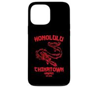 Honolulu Chinatown Hawaii Vintage Beach Skyline Island 808 Case for iPhone 13 Pro Max