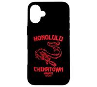 Honolulu Chinatown Hawaii Vintage Beach Skyline Island 808 Case for iPhone 16 Plus