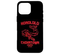 Honolulu Chinatown Hawaii Vintage Beach Skyline Island 808 Case for iPhone 16 Pro Max