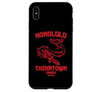 Honolulu Chinatown Hawaii Vintage Beach Skyline Island 808 Case for iPhone XS Max