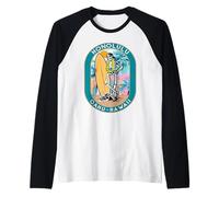 Honolulu Hawaii Oahu Waikiki Beach South Shore Surfing Raglan Baseball Tee