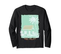 Honolulu Hawaii Souvenir Vintage Oahu Aloha Art Long Sleeve T-Shirt