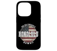 Honolulu Hawaii, Vintage American flag Case for iPhone 14 Pro