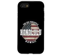 Honolulu Hawaii, Vintage American flag Case for iPhone SE (2020) / 7/8