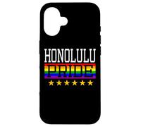 Honolulu Pride Hawaii Gay Lesbian Queer LGBT Rainbow Flag Case for iPhone 16