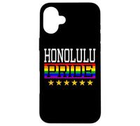 Honolulu Pride Hawaii Gay Lesbian Queer LGBT Rainbow Flag Case for iPhone 16 Plus