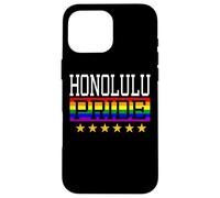 Honolulu Pride Hawaii Gay Lesbian Queer LGBT Rainbow Flag Case for iPhone 16 Pro Max