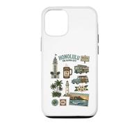 Honolulu Waikiki District Aloha City Hawaii Tropical Travel Case for iPhone 12/12 Pro